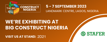 Stafer will be present at “The Big 5 construct” fair in Lagos, Nigeria